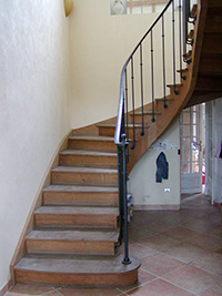 Escalier à l'ancienne