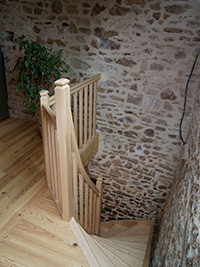 Escalier à l'ancienne