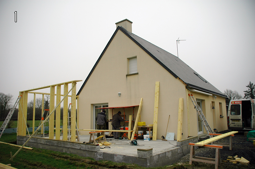 Extension ossature bois