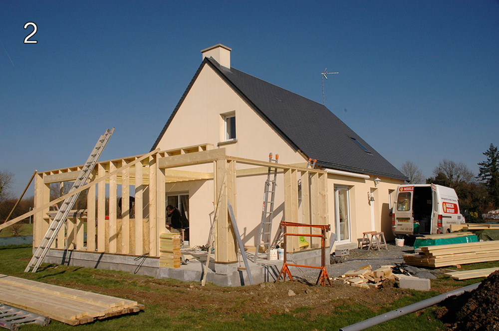 Extension ossature bois