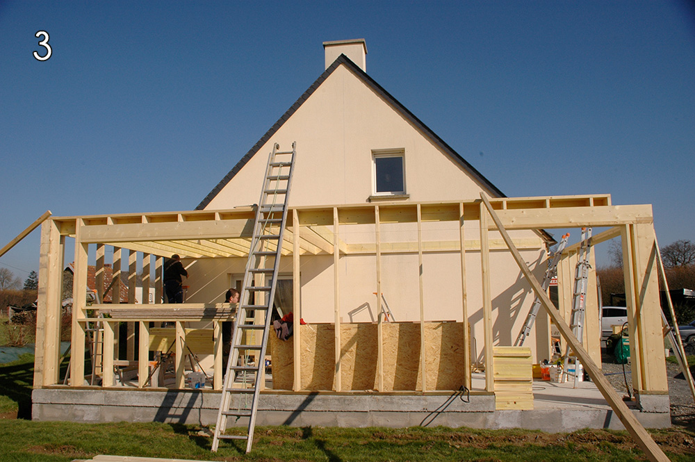 Extension ossature bois