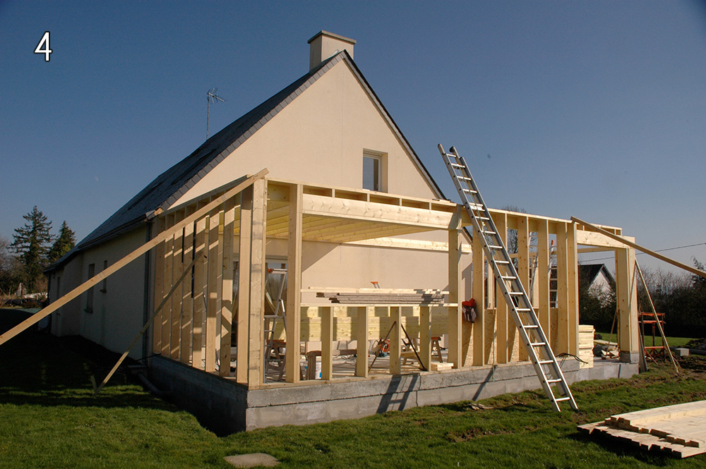 Extension ossature bois