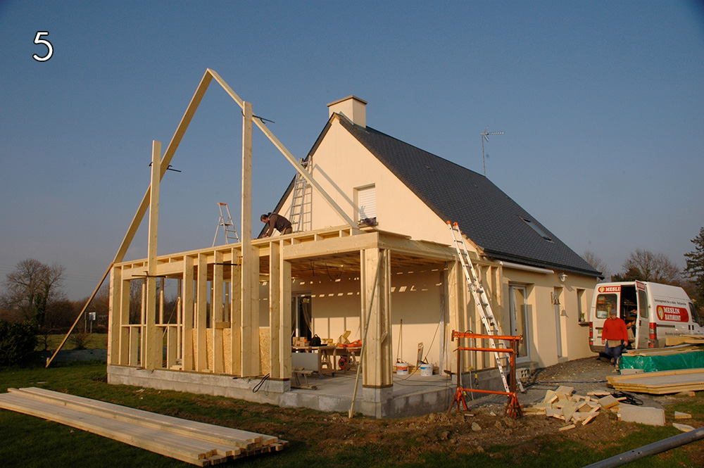 Extension ossature bois