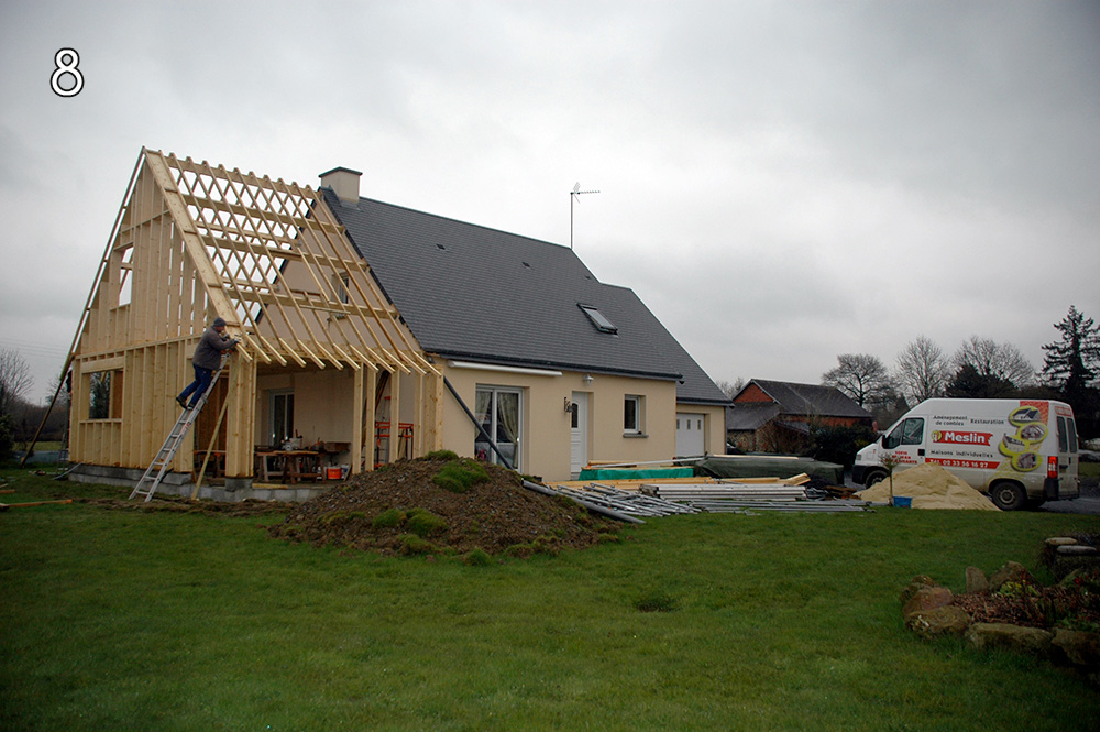 Extension ossature bois